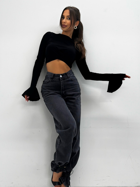 KROTKA_BLUZKA_Z_REKAWEM_DZWONEK_-_czarna