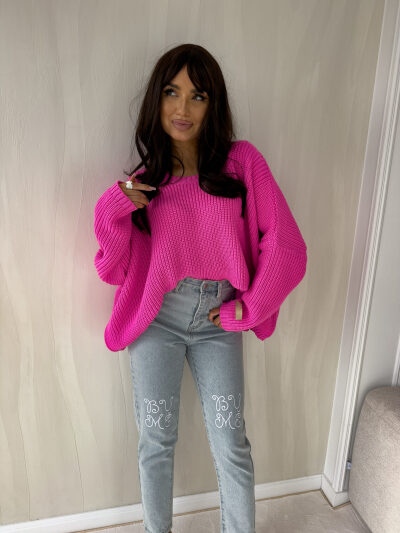 SWETER ZARRA - barbie róż