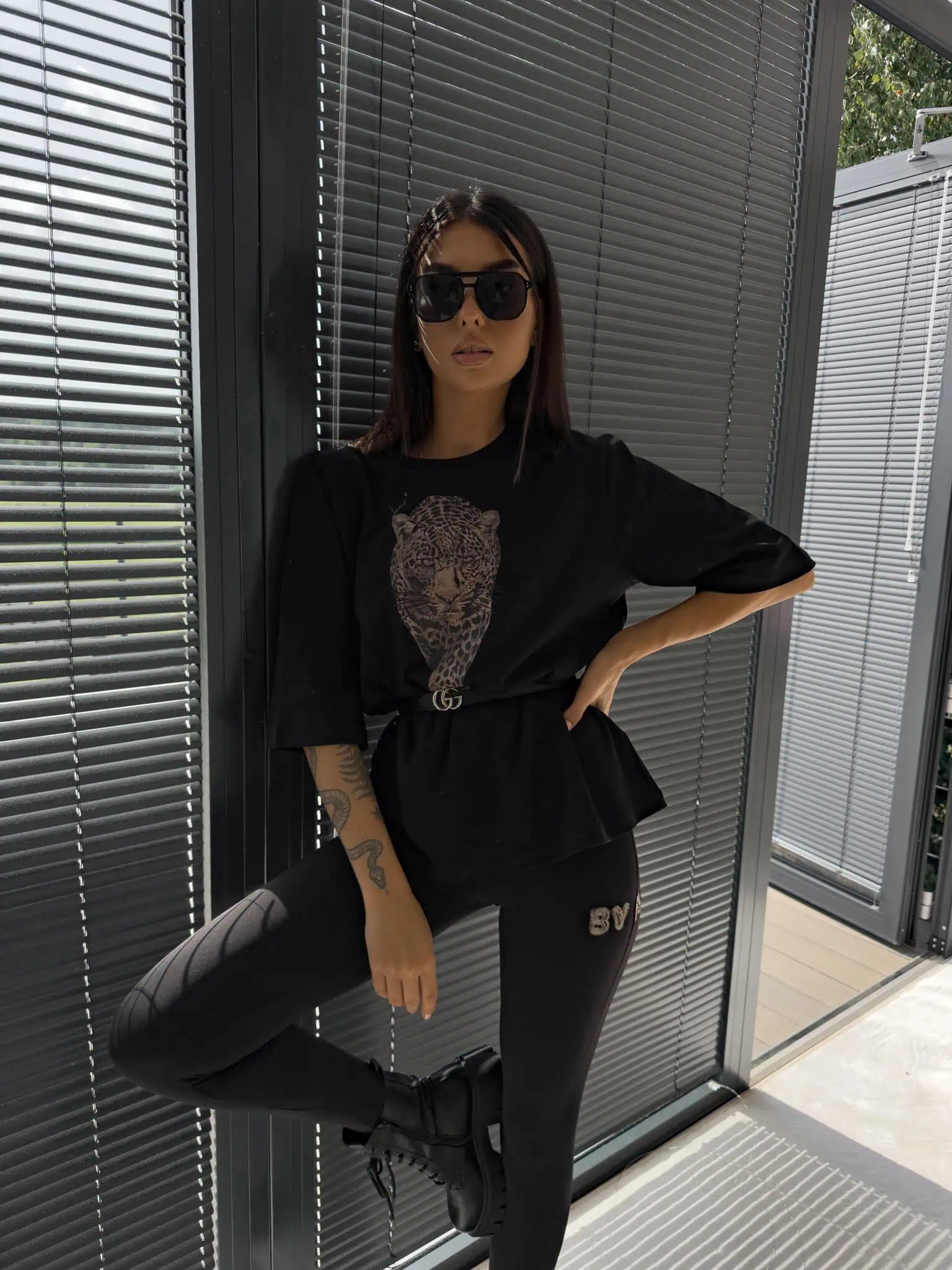 T-SHIRT TIGER - czarny 