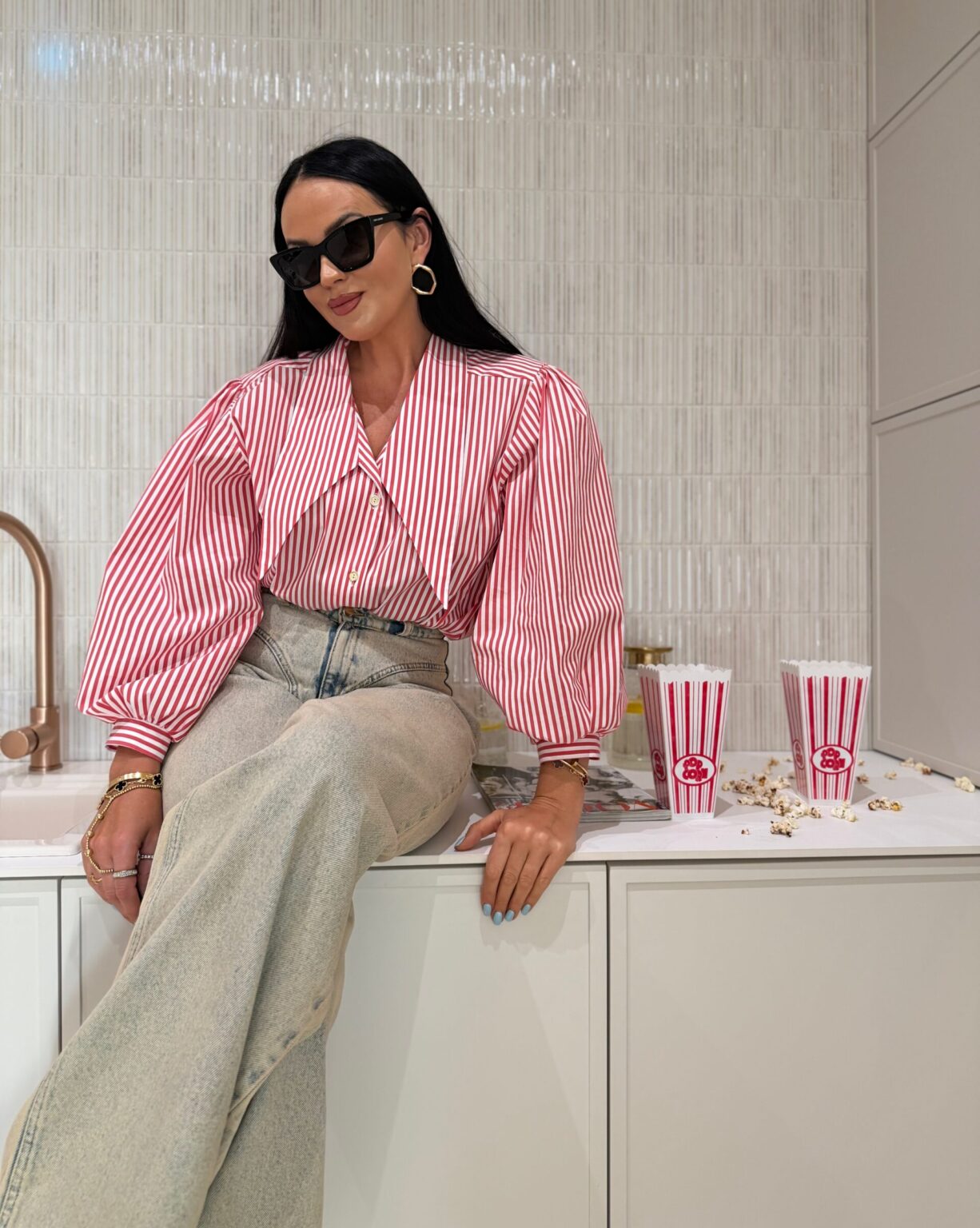 KOSZULA_LA_MILLA_W_PASKI_-_bialo-czerwona