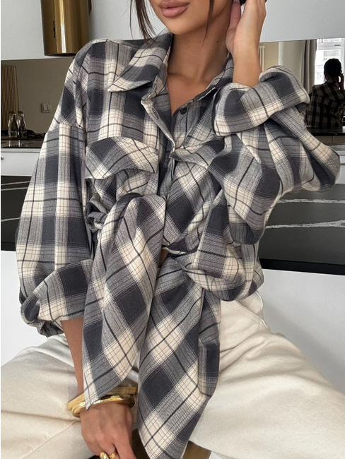 KOSZULA_W_KRATE_-_grafit-marcepan