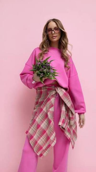 BLUZA LENOSHKA - barbie róż