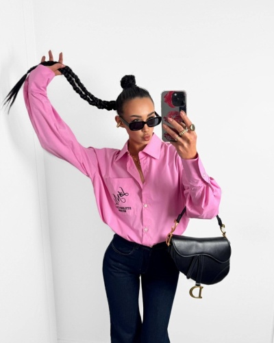 KOSZULA STYLISH - różowa