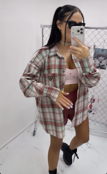 KOSZULA_W_KRATE_-_turkus_