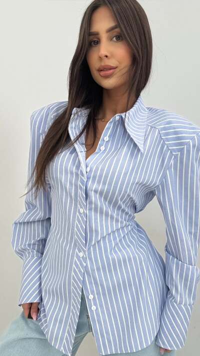 KOSZULA BIG BOSS - błękit