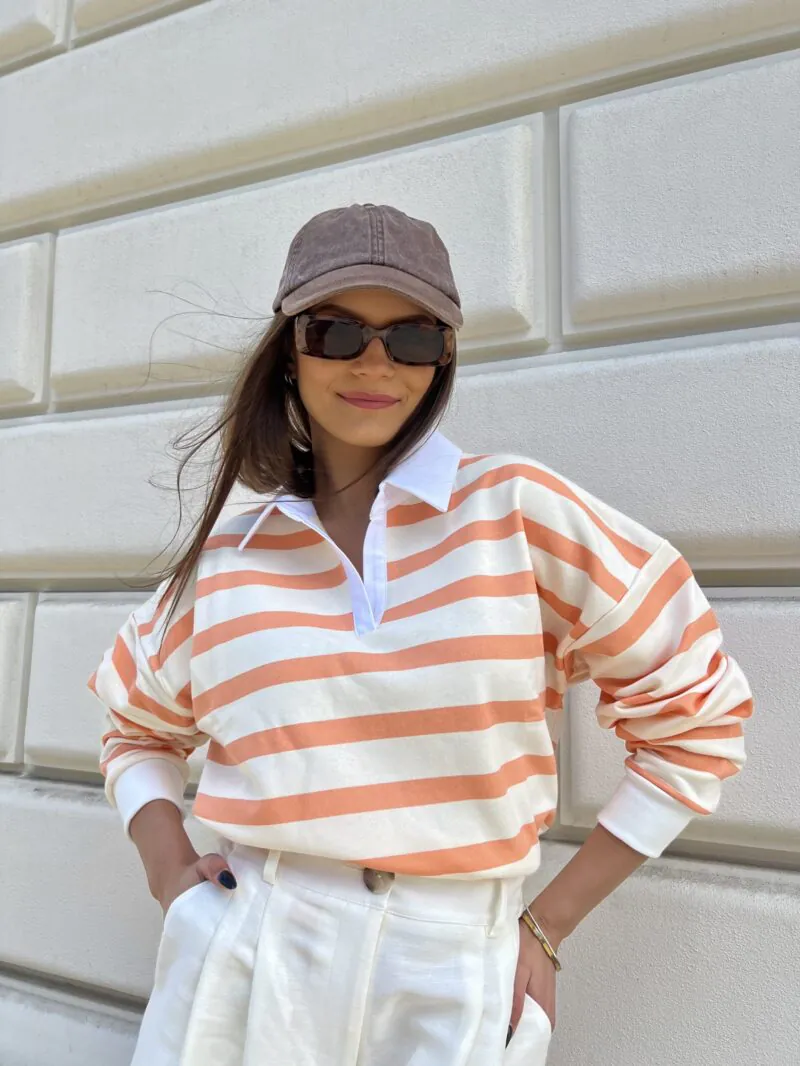 BLUZA RYSIA - morela