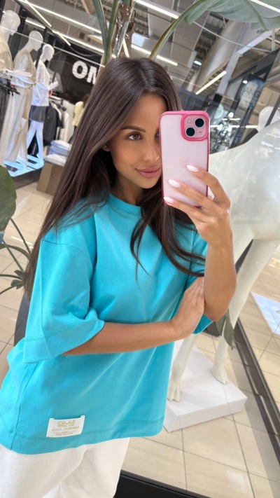 EMO T-SHIRT SUMMER - lazur