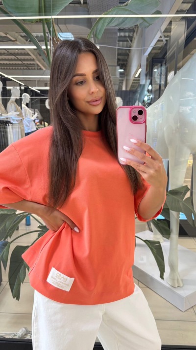 EMO T-SHIRT SUMMER - pomarańcz