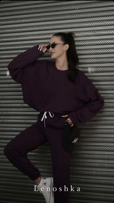 KOMPLET LENOSHKA - bordowy