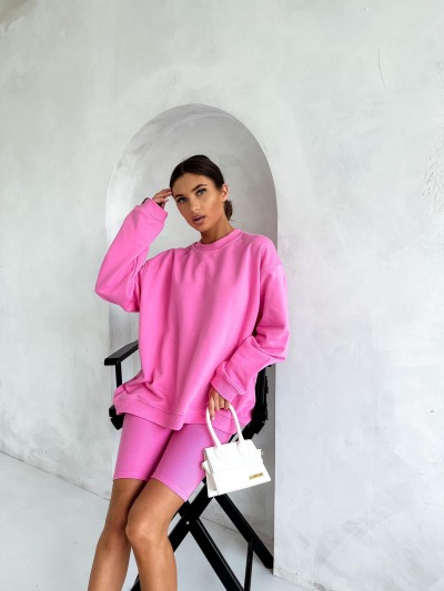 BLUZA LENOSHKA - barbie róż